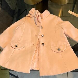 Janie and Jack Light Pink Kids Cape Coat